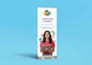 design retractable roll up, pop up banner and standee